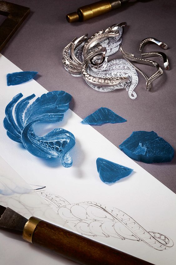 Wax model development for jewellery design